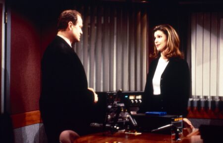 Kelsey Grammer and Peri Gilpin in 'Frasier'