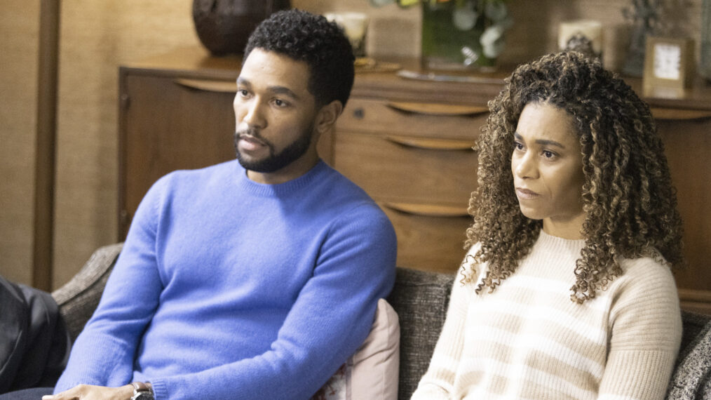 Anthony Hill as Winston and Kelly McCreary as Maggie in 'Grey's Anatomy' Season 19 Episode 13