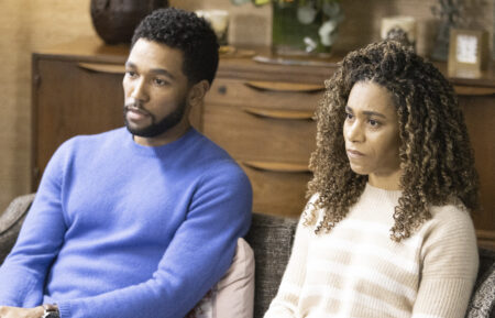 Anthony Hill as Winston and Kelly McCreary as Maggie in 'Grey's Anatomy' Season 19 Episode 13