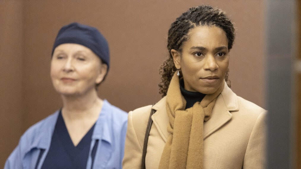 Kate Burton as Ellis and Kelly McCreary as Maggie in 'Grey's Anatomy' Season 19 Episodes 14 & 15