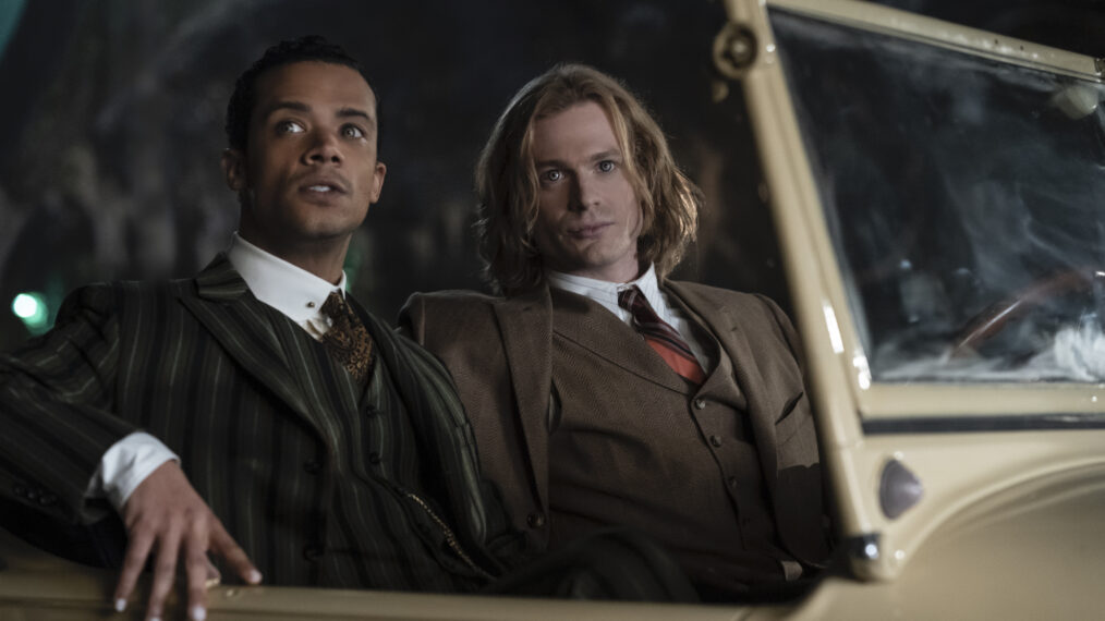 Jacob Anderson as Louis De Point Du Lac and Sam Reid as Lestat De Lioncourt in 'Interview With the Vampire'