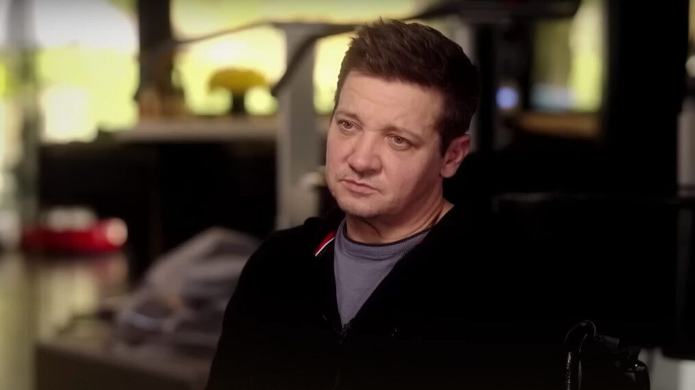 Jeremy Renner talks with Diane Sawyer