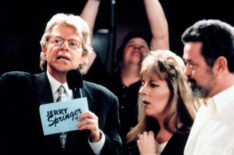 Jerry Springer with audience members