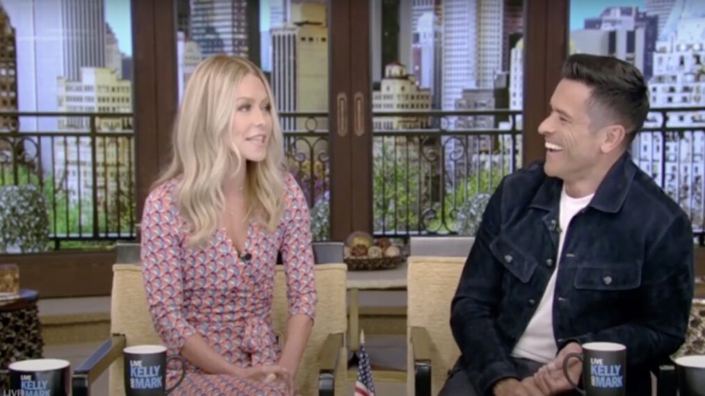 Kelly Ripa and Mark Consuelos on Live with Kelly and Mark