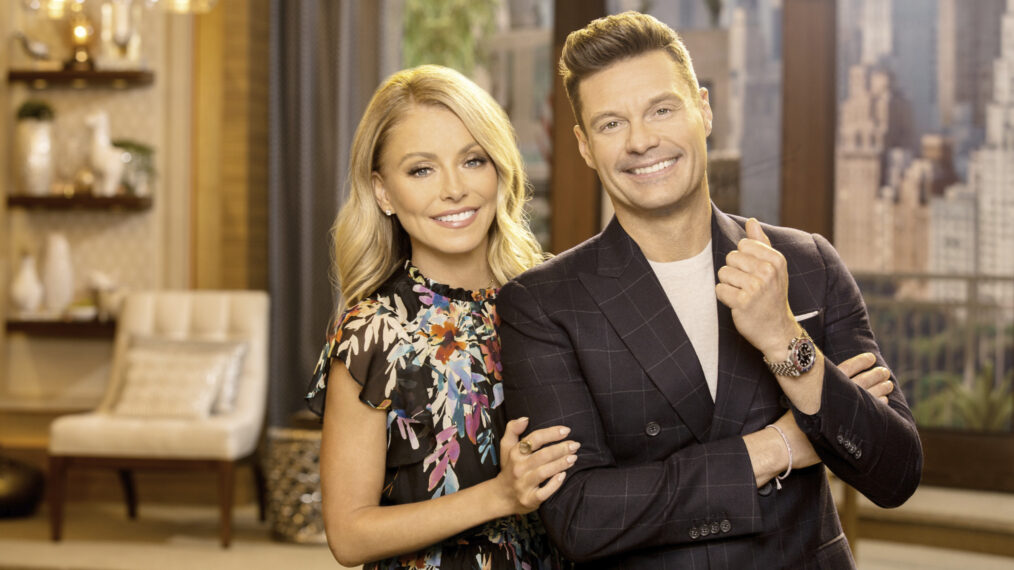 Kelly Ripa and Ryan Seacrest of 'Live With Kelly and Ryan'