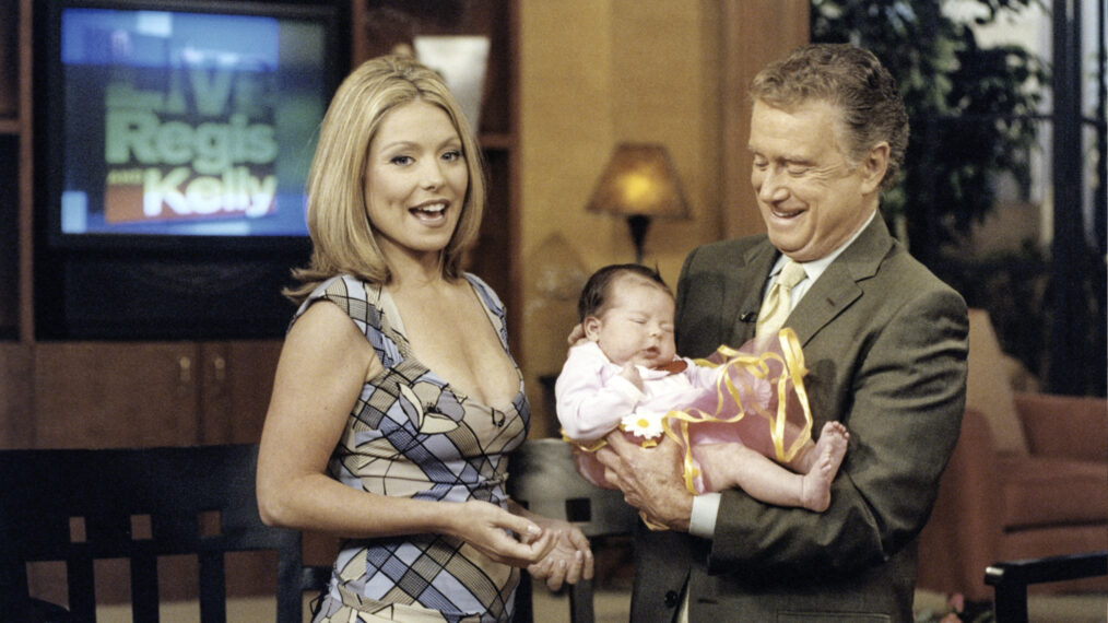 Regis Philbin and Kelly Ripa on 'Live With Regis and Kelly'