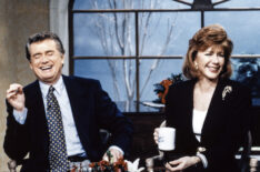Regis Philbin and Joy Philbin on 'Live With Regis'
