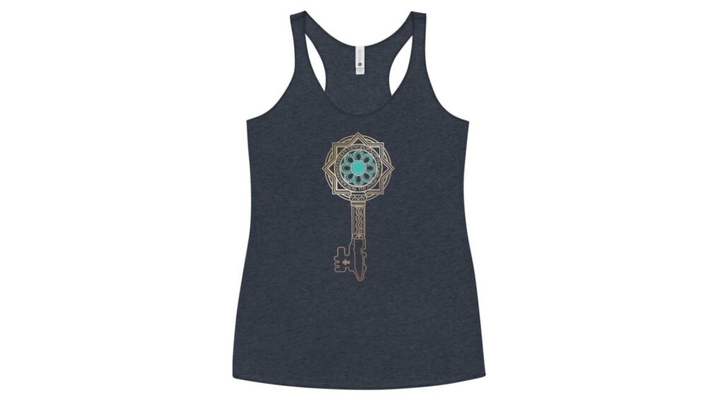 Mayfair Witches Skeleton Key Women's Tri-Blend Racerback Tank Top