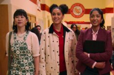 Ramona Young, Lee Rodriguez, and Maitreyi Ramakrishnan in 'Never Have I Ever' Season 4