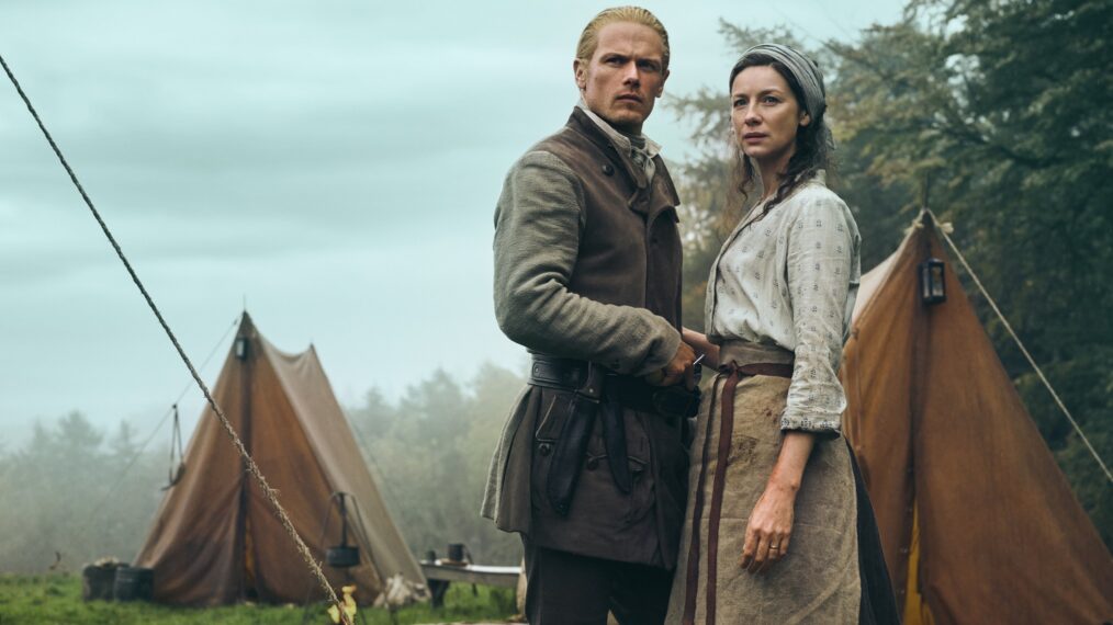 Sam Heughan and Caitriona Balfe for 'Outlander' Season 7