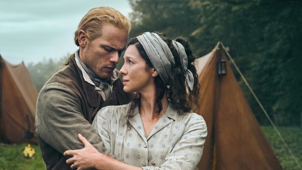 Sam Heughan and Caitriona Balfe for 'Outlander' Season 7