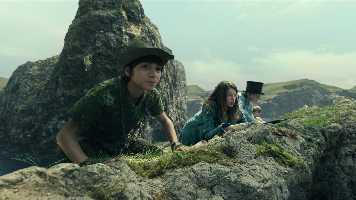 Alexander Molony, Ever Anderson, Joshua Pickering, and Jacobi Jupe in 'Peter Pan & Wendy' on Disney+