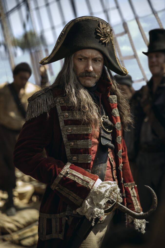 Jude Law as Captain Hook in 'Peter Pan & Wendy'