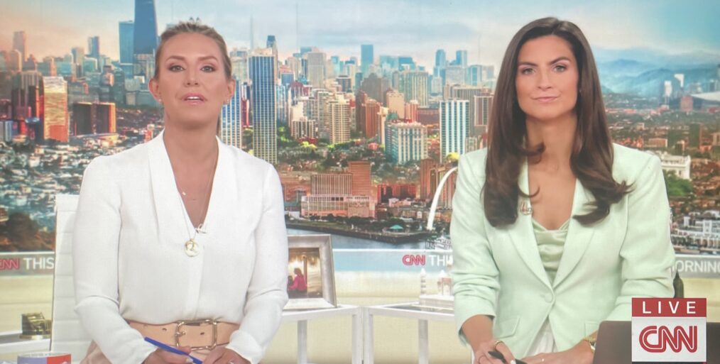 Poppy Harlow und Kaitlan Collins heute Morgen auf CNN