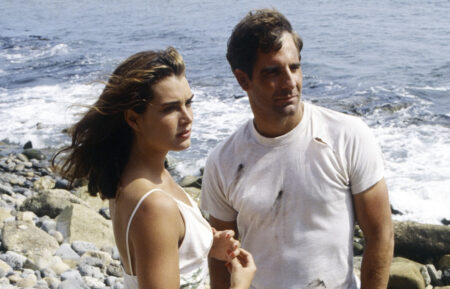 Brooke Shields and Scott Bakula in 'Quantum Leap'