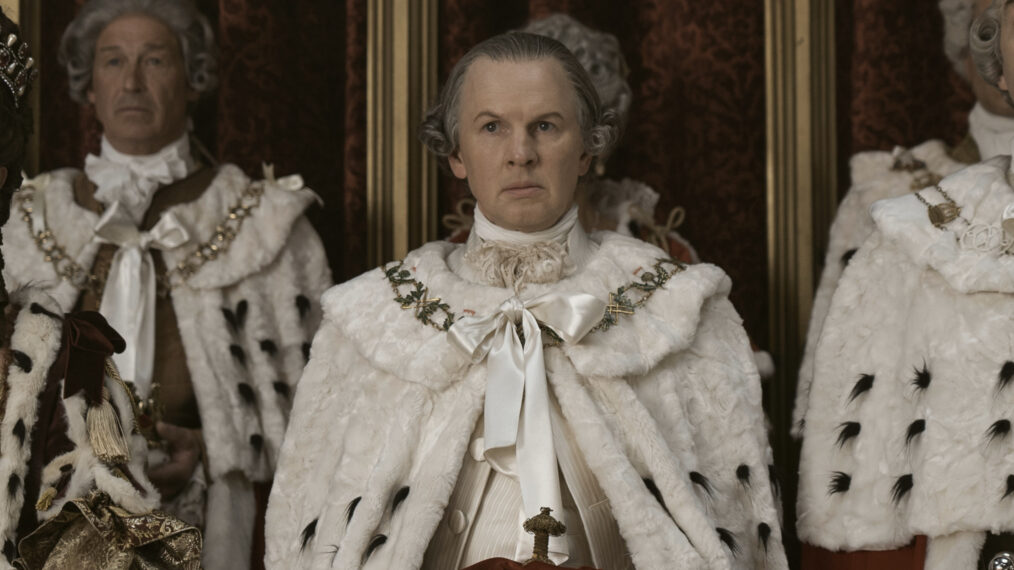 Richard Cunningham as Lord Bute in 'Queen Charlotte'