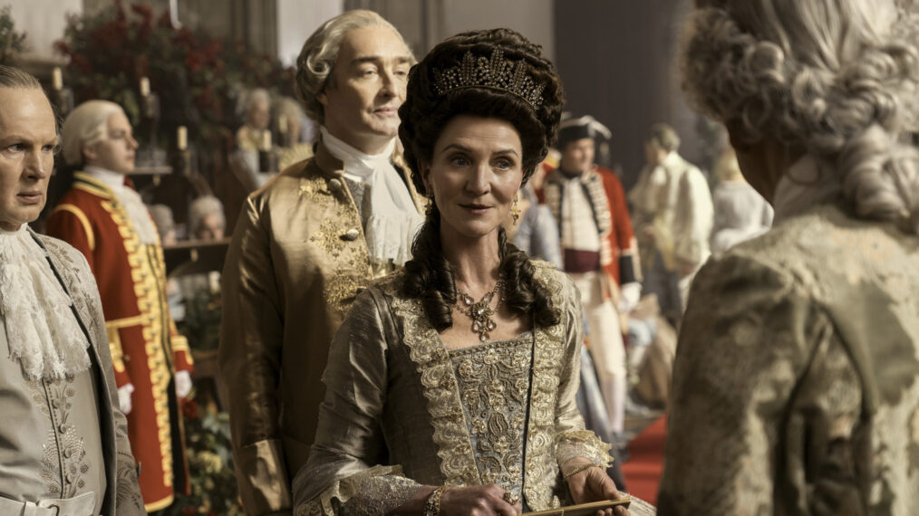 Michelle Fairley as Princess Augusta in 'Queen Charlotte'