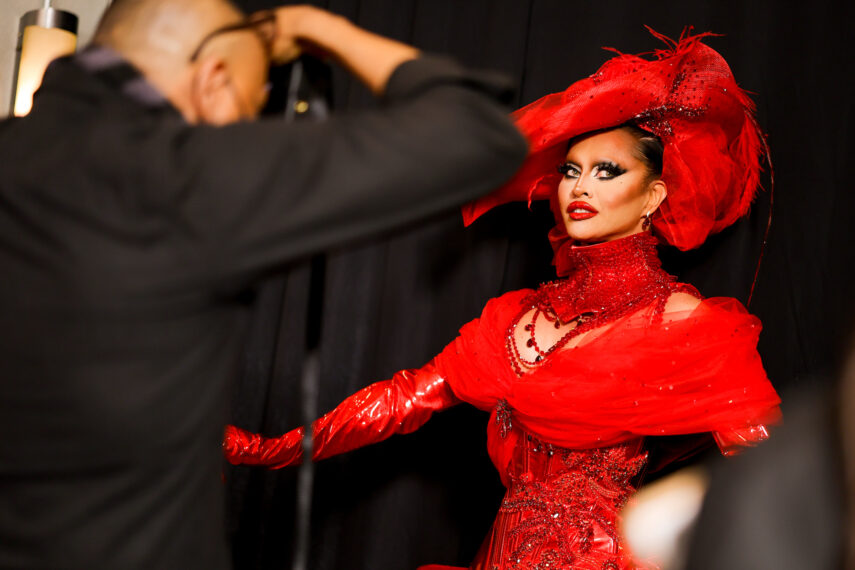 Sasha Colby attends 'RuPaul's Drag Race' season 15 finale red carpet on April 1, 2023
