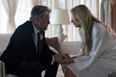 Alan Ruck and Justine Lupe in 'Succession' Season 4