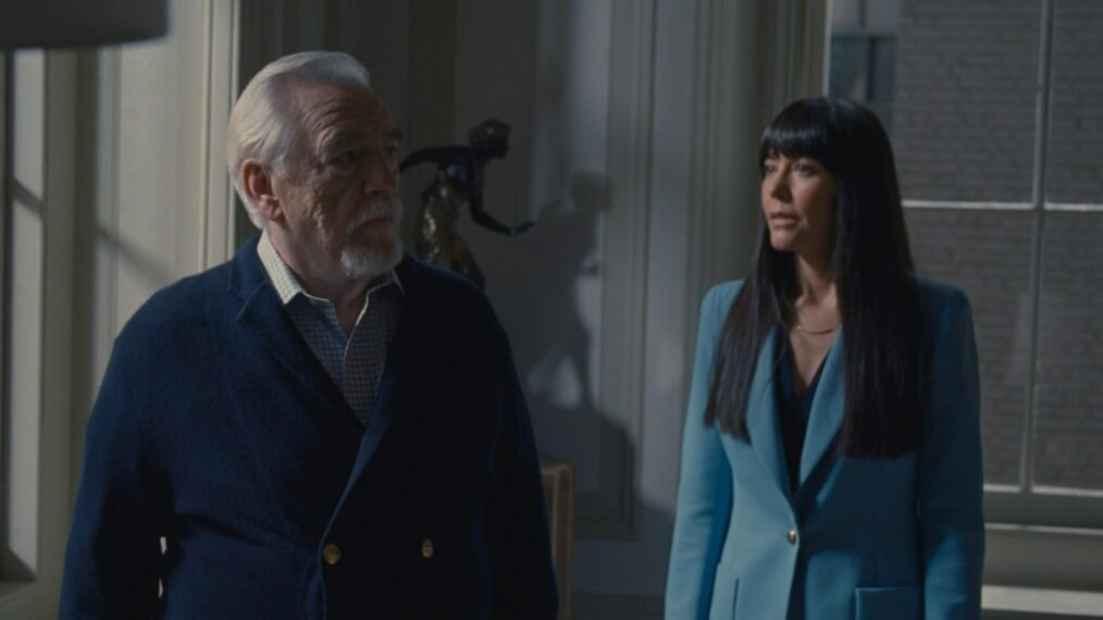 Brian Cox and Zoe Winters in 'Succession' Season 4