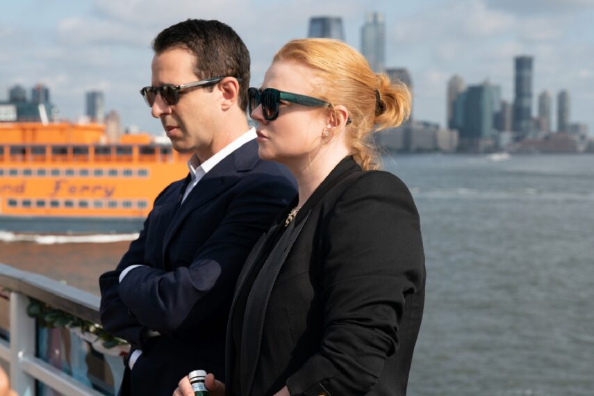 Sarah Snook und Jeremy Strong in Staffel 4 von „Succession“.