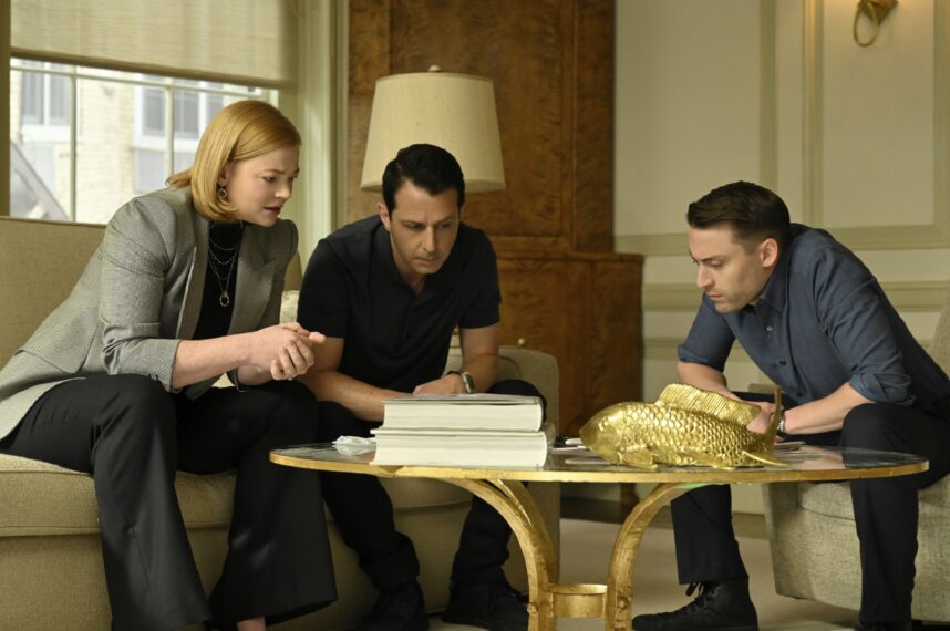 Sarah Snook, Jeremy Strong, and Kieran Culkin in 'Succession' Season 4