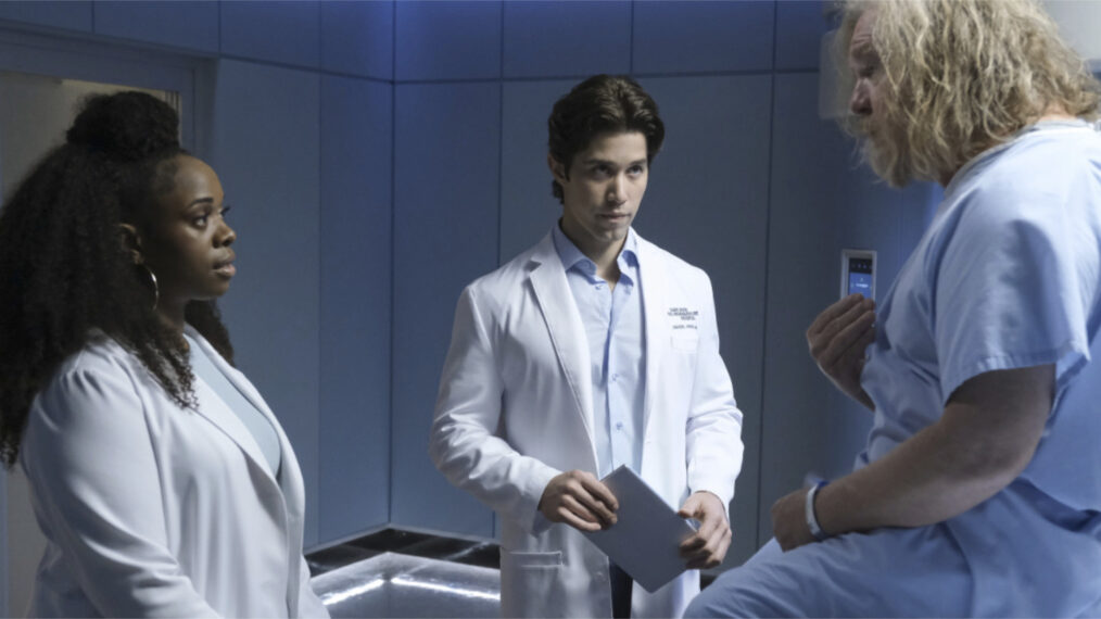 Bria Samoné Henderson as Dr. Jordan Allen and Brandon Larracuente as Dr. Danny Perez in 'The Good Doctor'