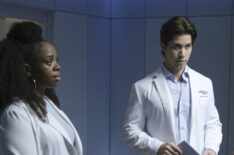 Bria Samoné Henderson as Dr. Jordan Allen and Brandon Larracuente as Dr. Danny Perez in 'The Good Doctor'