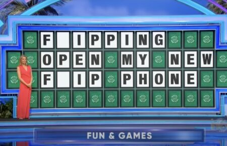 Wheel of Fortune flip phone puzzle
