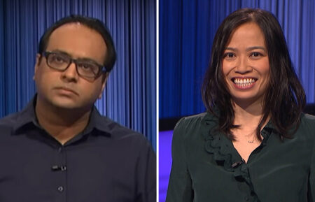 Yogesh Raut and Lisa Sriken on Jeopardy!