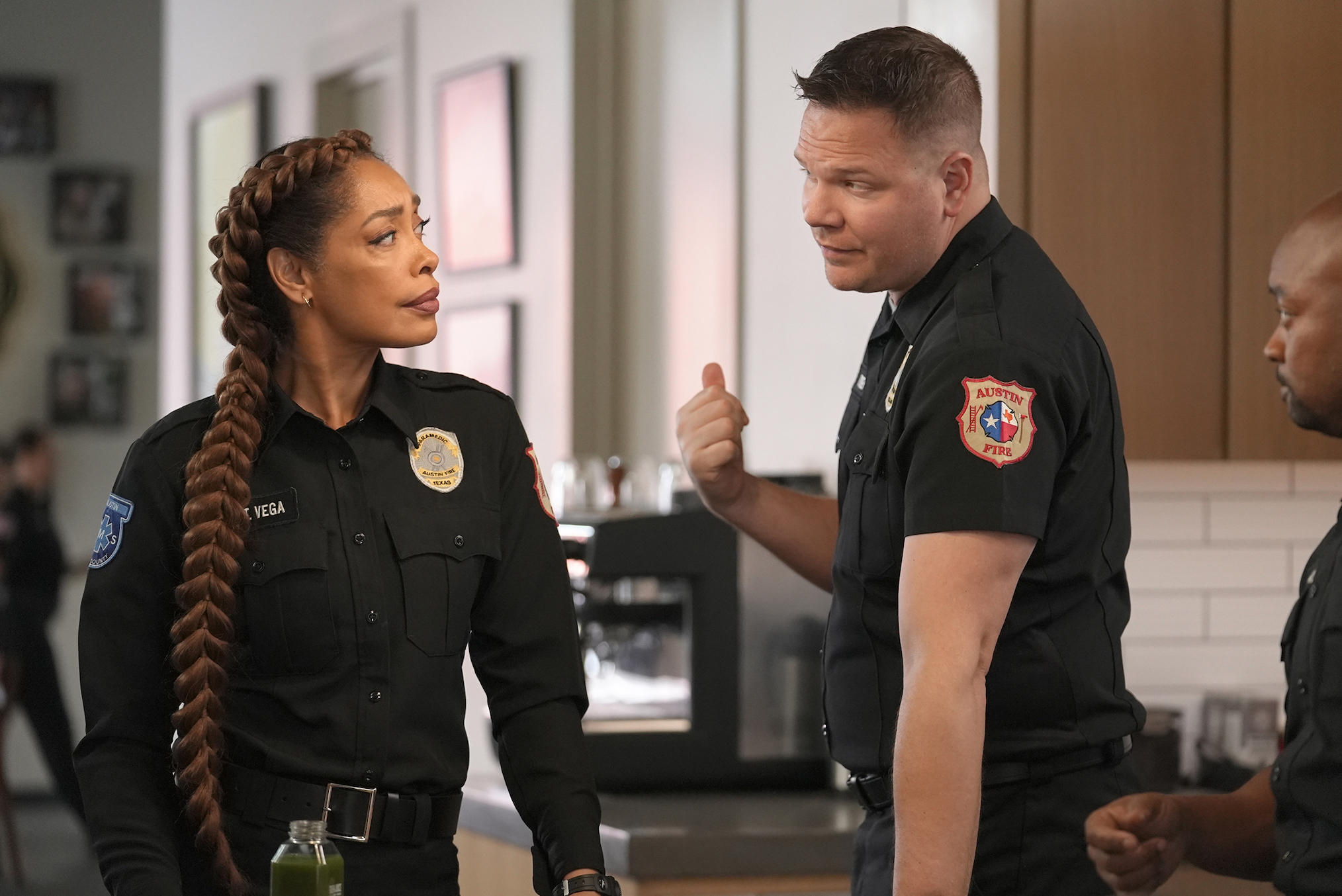 Gina Torres and Jim Parrack in '9-1-1: Lone Star'