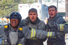 Aisha Hinds, Ryan Guzman, and Oliver Stark in '9-1-1'