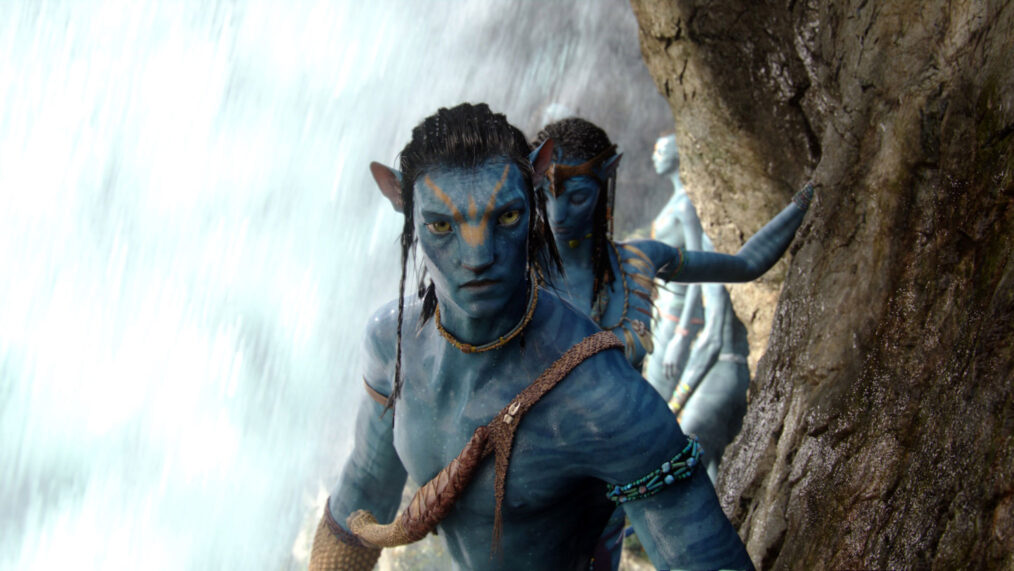 Sam Worthington and Zoe Saldana in 'Avatar'