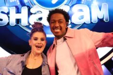 Beat Shazam - Guest deejay Kelly Osbourne and guest host Nick Cannon in the 'It's a Family Affair!' season premiere episode