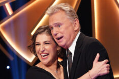 Mayim Bialik and Pat Sajak - 'Celebrity Wheel of Fortune'