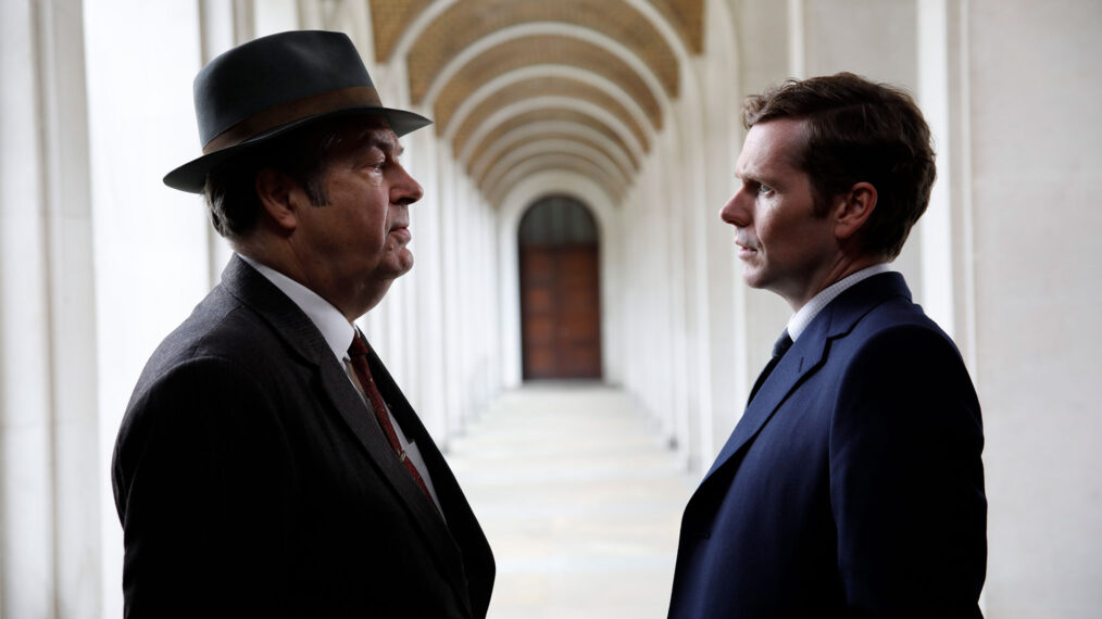 Shaun Evans and Roger Allam in 'Endeavour'