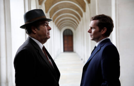 Shaun Evans and Roger Allam in 'Endeavour'