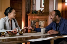 Candice Patton as Iris West-Allen and Jesse L. Martin as Detective Joe West in The Flash - 'King Shark vs. Gorilla Grodd'