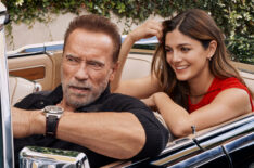 Arnold Schwarzenegger and Monica Barbaro in 'Fubar'