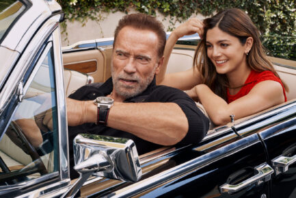 Arnold Schwarzenegger and Monica Barbaro in 'Fubar'