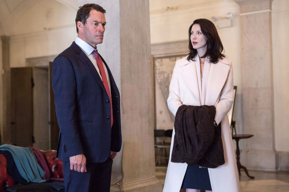 Dominic West and Caitriona Balfe in 'Money Monster'