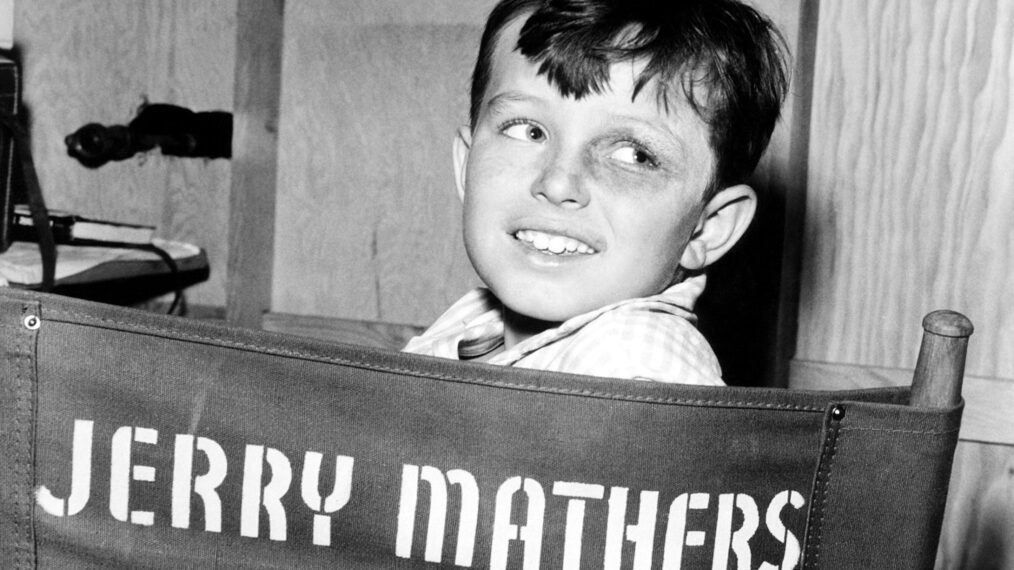 Jerry Mathers on-set of Leave It To Beaver in late 1950s