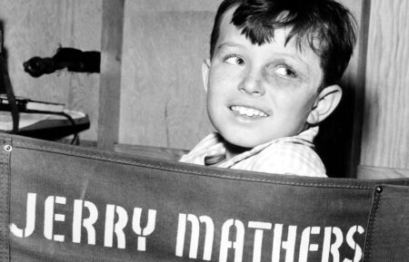 Jerry Mathers on-set of Leave It To Beaver in late 1950s