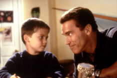 Jake Lloyd and Arnold Schwarzenegger in 'Jingle All The Way'