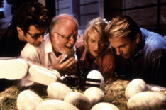 Jeff Goldblum, Richard Attenborough, and Laura Dern in 'Jurassic Park'