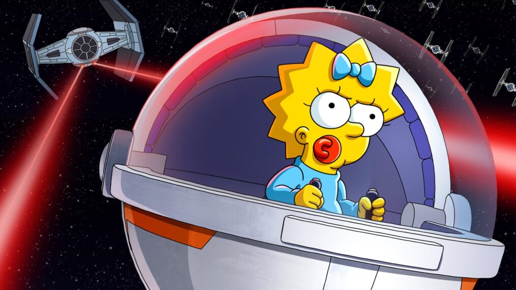 On their way to daycare, Homer loses track of Maggie who hops in Grogu’s hovering pram for a hyperspace-hopping adventure across the galaxy. Facing a squadron of Imperial TIE fighters, Maggie brings the battle to Springfield in this epic short celebrating all things Star Wars.