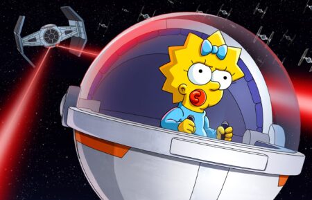 On their way to daycare, Homer loses track of Maggie who hops in Grogu’s hovering pram for a hyperspace-hopping adventure across the galaxy. Facing a squadron of Imperial TIE fighters, Maggie brings the battle to Springfield in this epic short celebrating all things Star Wars.