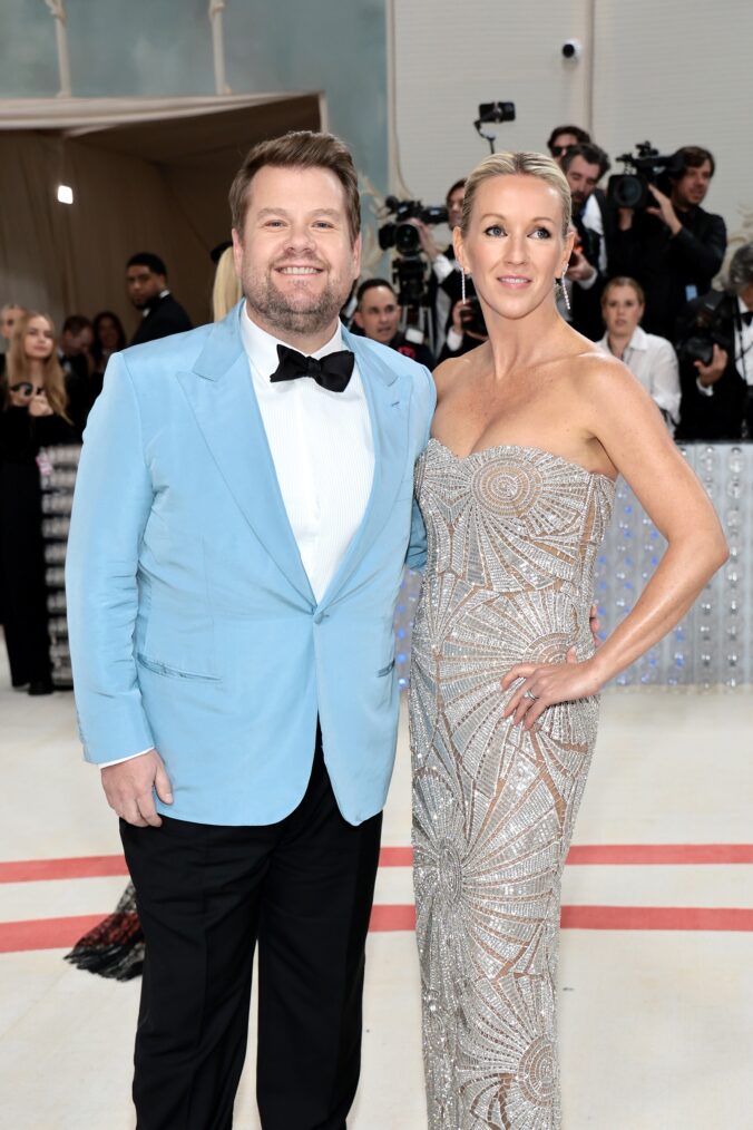 James Corden and Julia Carey at the 2023 Met Gala