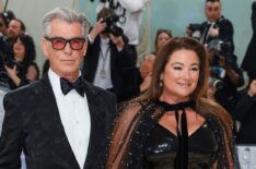 Pierce Brosnan and Keely Shaye Smith at the 2023 Met Gala