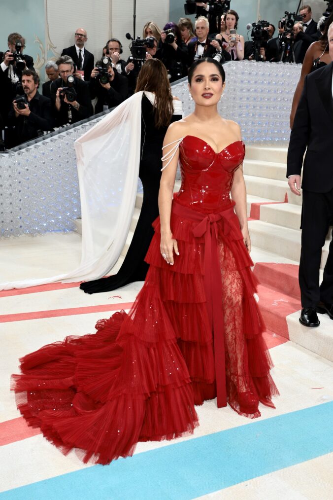 Salma Hayek at the 2023 Met Gala